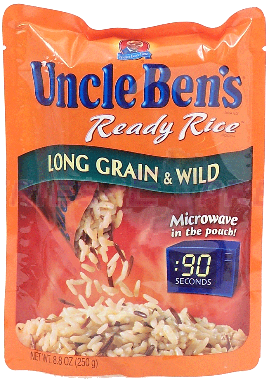 Uncle Ben's Ready Rice long grain & wild rice, microwave in the pouch Full-Size Picture
